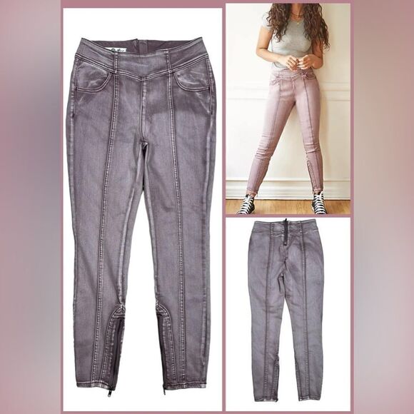 We The Free Curvy Washed Maroon Mercury Skinny Jean - Picture 2 of 8